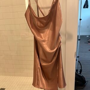 Selfie Leslie Copper Mini Dress